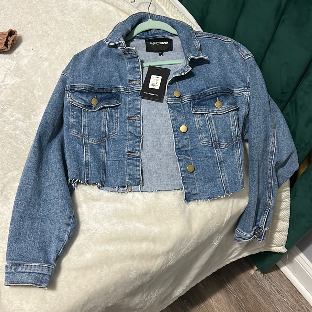 Brand New FashionNova Jean Jacket!